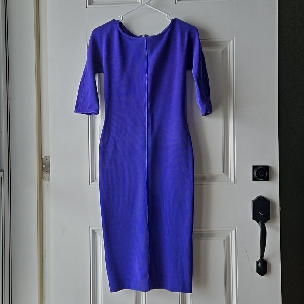 Giorgio Armani Blue Bodycon Dress
